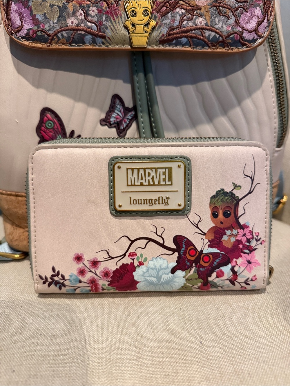Marvel x Loungefly Baby Groot Backpack & Wallet Set - Picture 9 of 11